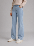 High Waisted Wide Leg Jeans – Straight Leg Denim Trousers