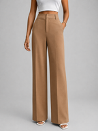 Tailored High Waist Wide Leg Trousers