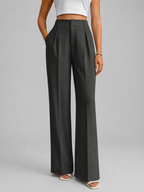 Tailored High Waist Wide Leg Trousers