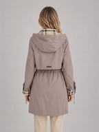 Hooded Longline Parka Coat – Zip Up Lightweight Jacket