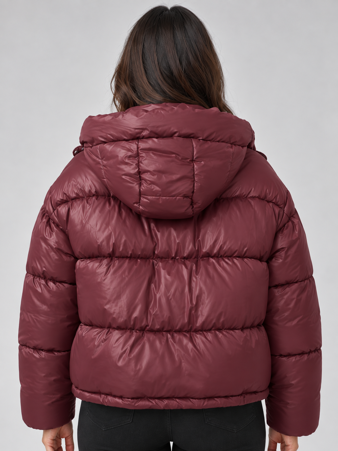 Hooded Puffer Jacket – Full Zip Padded Winter Coat