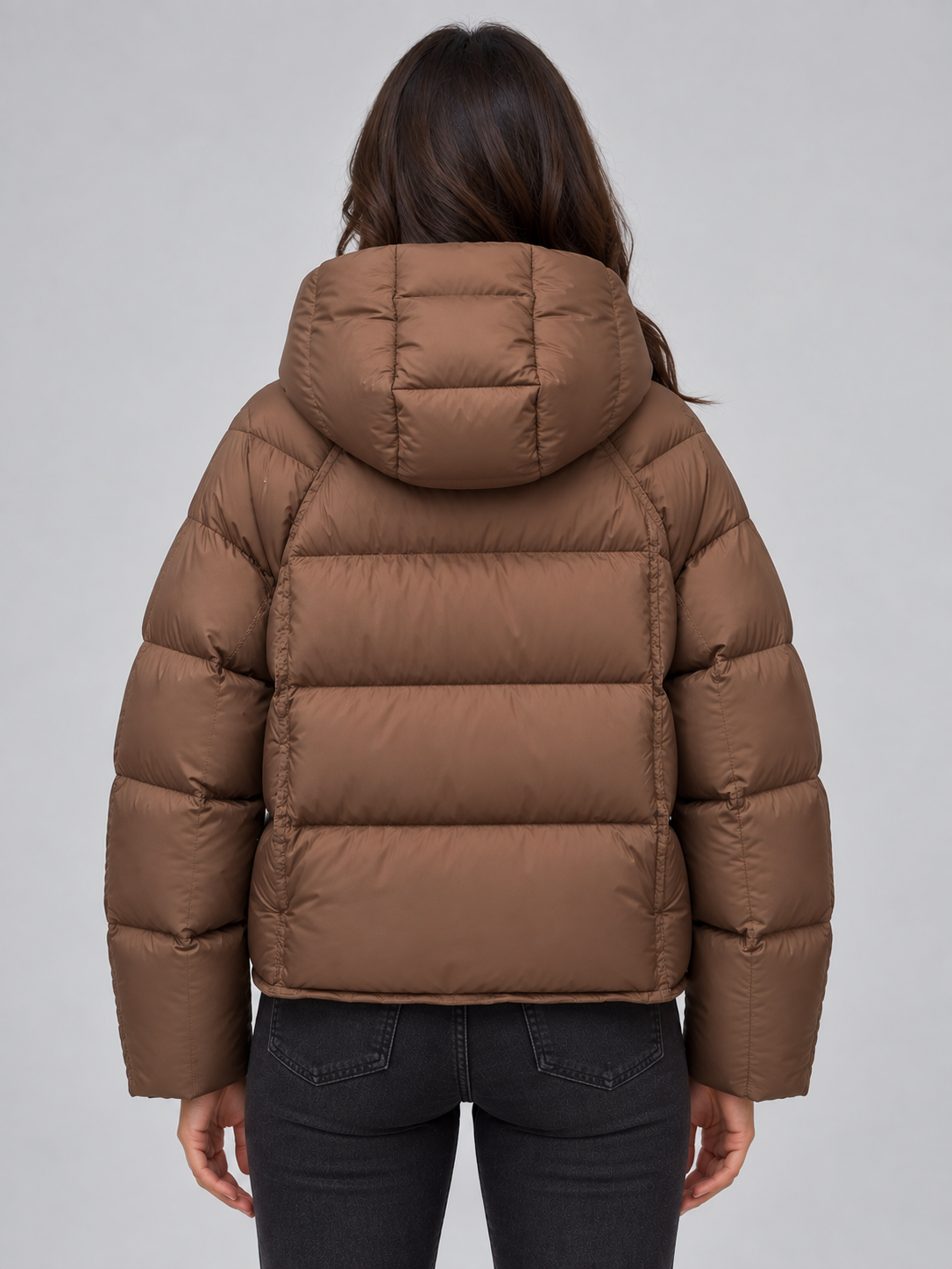 Hooded Puffer Jacket – High Neck Padded Winter Coat