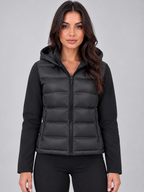Hooded Puffer Jacket – Quilted Zip Up Winter Coat