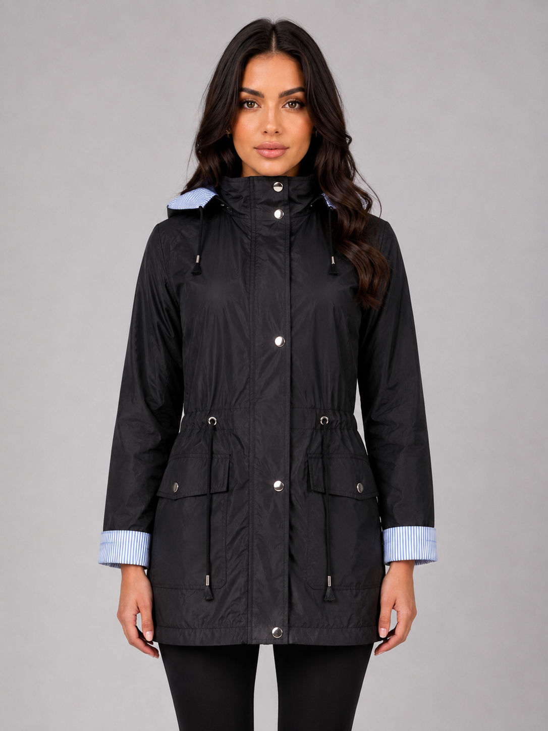 Hooded Rain Jacket – Water Resistant Lightweight Coat