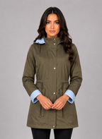 Hooded Rain Jacket – Water Resistant Lightweight Coat
