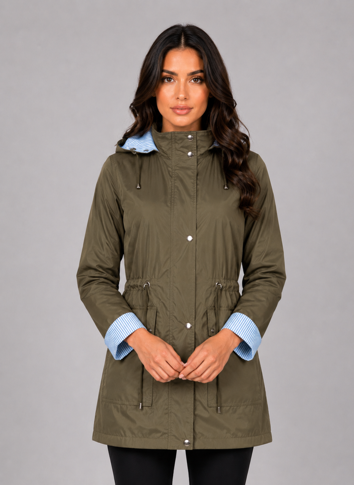 Hooded Rain Jacket – Water Resistant Lightweight Coat
