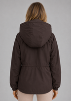 Hooded Rain Jacket – Water & Wind Resistant Drawstring Coat