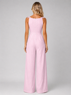 Jacquard Wide Leg Jumpsuit