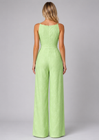 Jacquard Wide Leg Jumpsuit