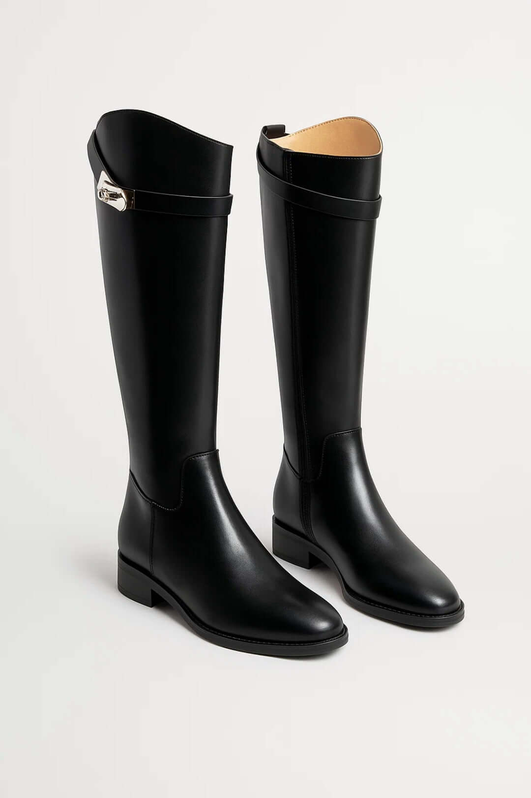Women's Buckle Knee-High Boots