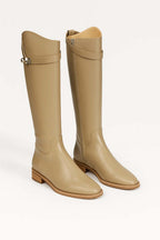 Buckle Knee-High Boots