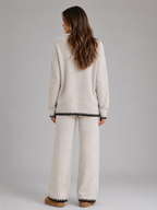 Knitted Co-Ord Set – Relaxed Jumper & Wide Leg Trousers