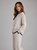 Knitted Co-Ord Set – Relaxed Jumper & Wide Leg Trousers