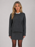 Knitted Jumper & Mini Skirt Co-Ord Set – Relaxed Two-Piece Outfit