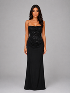 Lace Bodice Maxi Dress