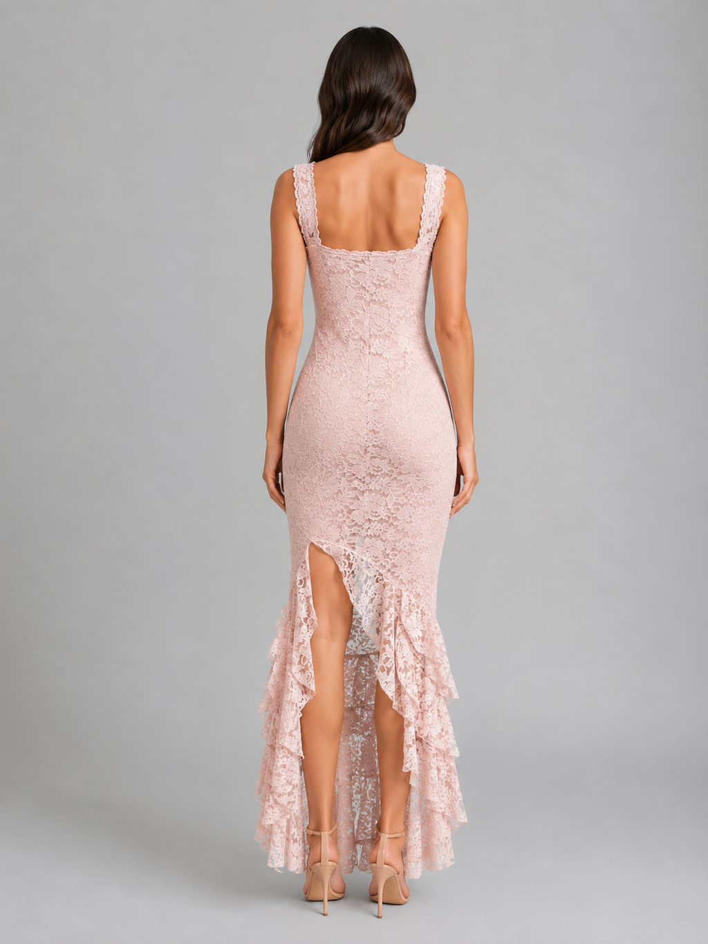 Women's Lace Split Maxi Dress