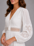 Lace Trim Maxi Dress