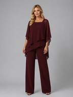 Layered Chiffon Set