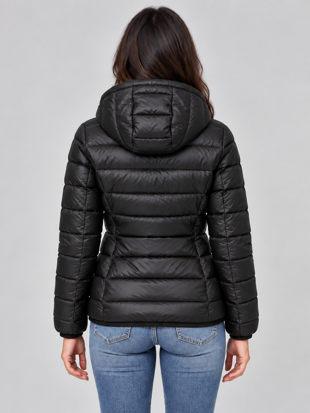 Lightweight Hooded Puffer Jacket – Quilted Zip-Up Coat