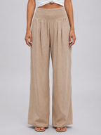 Linen Wide Leg Trousers