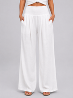 Linen Wide Leg Trousers
