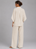 Linen Style Two-Piece Set
