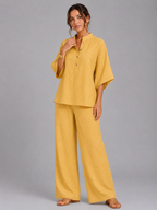 Linen Style Two-Piece Set
