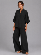 Linen Style Two-Piece Set