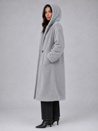 Long Hooded Teddy Coat – Oversized Borg Winter Coat