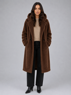 Long Hooded Teddy Coat – Oversized Borg Winter Coat