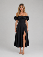 Milkmaid Corset Midi Dress