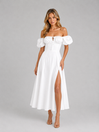 Milkmaid Corset Midi Dress