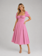 Milkmaid Corset Midi Dress