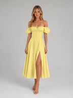 Milkmaid Corset Midi Dress