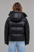 Oversized Hooded Puffer Jacket – High Collar Winter Coat