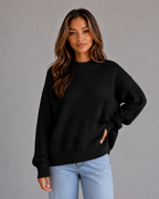 Oversized Knit Jumper – High Neck Longline Relaxed Fit