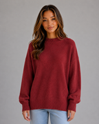 Oversized Knit Jumper – High Neck Longline Relaxed Fit