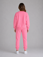 Oversized Tracksuit Set – Crew Neck Sweatshirt & Cuffed Joggers