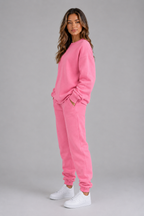 Oversized Tracksuit Set – Crew Neck Sweatshirt & Cuffed Joggers