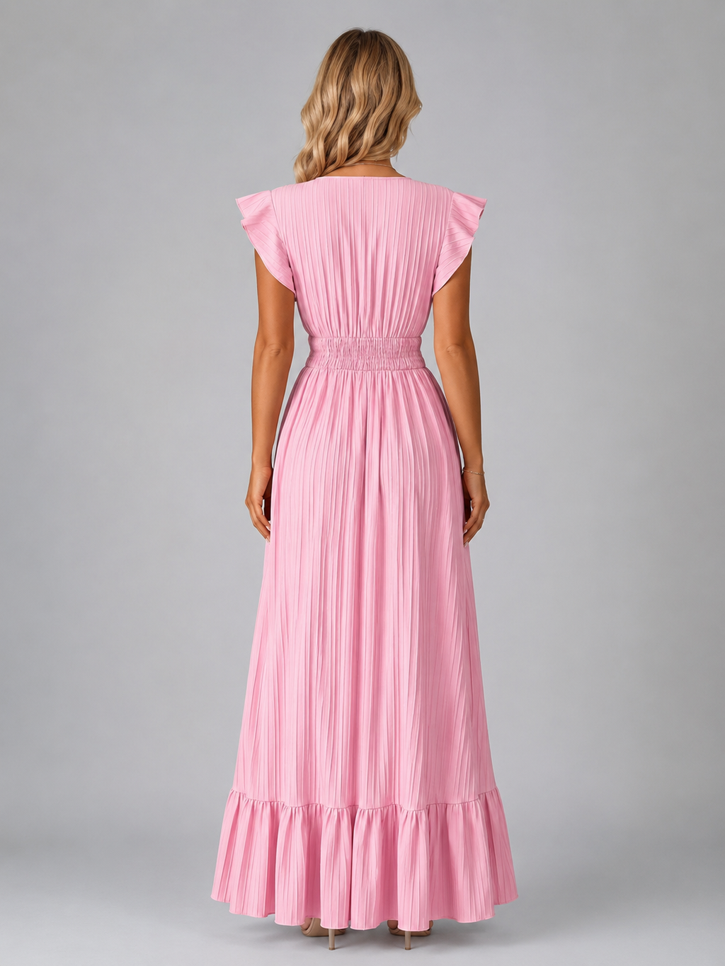 Women's Pleated Maxi Dress