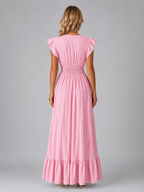 Pleated Maxi Dress