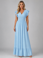 Pleated Maxi Dress