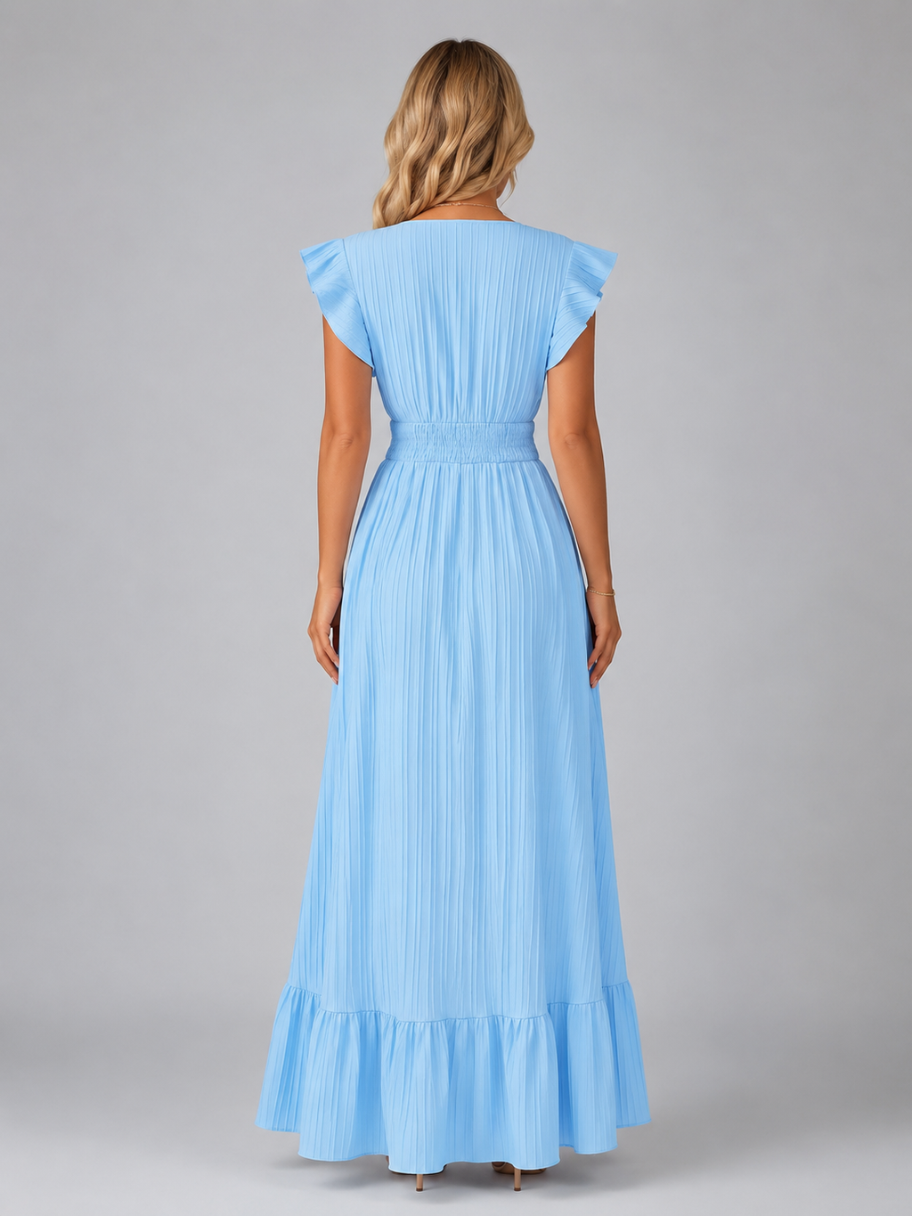 Women's Pleated Maxi Dress