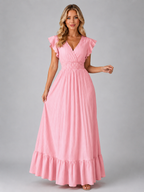 Pleated Maxi Dress