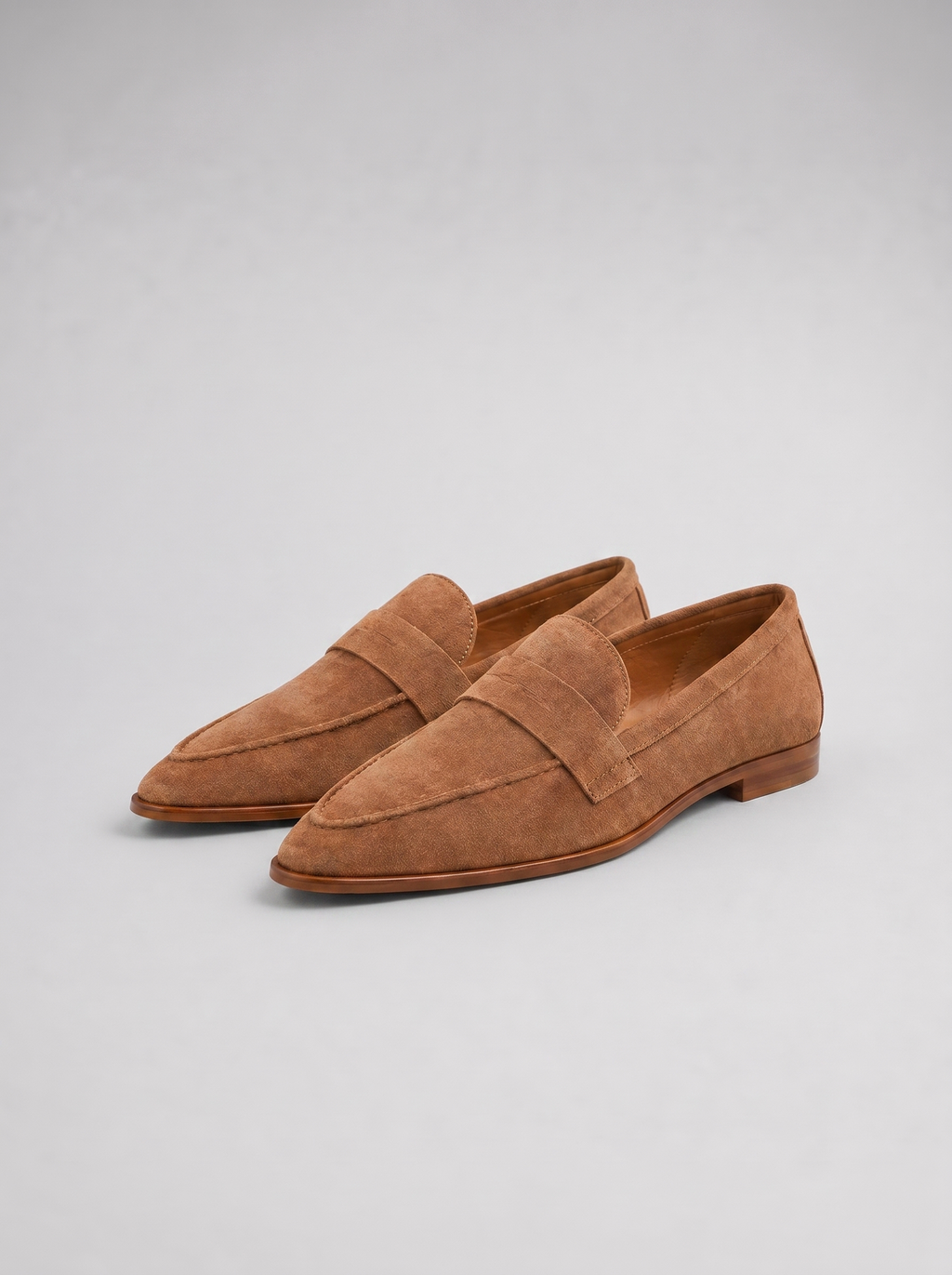 Women's Pointed Suede Loafers