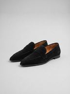 Pointed Suede Loafers