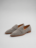 Pointed Suede Loafers