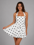Polka Dot Bubble Mini Dress