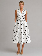 Polka Dot Midi Dress
