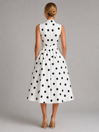 Polka Dot Midi Dress